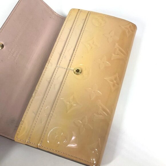 LOUIS VUITTON M90081 MonogramVernis Portefeuille-Sarah Bi-fold Flap Long Wallet - Picture 15 of 16